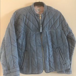 Gap quilted denim jacket